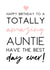 Amazing Auntie Birthday Card created by Word Up Creative
