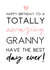 Amazing Granny Birthday Card created by Word Up Creative