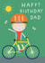 Cycling Dad Happy Birthday Card created by Sally Payne Design