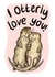 I otterly love you anniversary card created by Alexia Claire