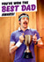 You've won the best dad award Funny Fathers Day Card created by Dean Morris Cards