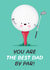 Best Dad By Par Father's Day Card created by Design By Day