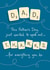Retro Scrabble Father's Day card created by NEEDL designs