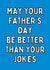 Cheeky Typography Fathers Day Card - Dad - May Your Father's Day Be Better Than Your Jokes created by Meg's Creative Outlet