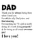 Dad, You're awesome heartfelt fathers day card created by Ami Webster