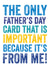 Cheeky From Me, Father's Day Card created by Do You Punctuate?