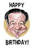 Fun Birthday Card - Sid James - Carry On created by Richard Farrell