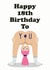 Rude 18th birthday card for her created by Studio Boketto