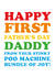 Happy first father's day daddy card created by Megan Claire