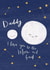 Daddy I love You Moon & Back Card created by Nicole Julia