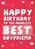 Best Boyfriend Birthday Card created by Yasmin Atherton
