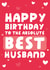 Best Husband Birthday Card created by Yasmin Atherton