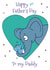 Cute elephant 1st father's day card created by Kat Willott