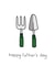 Gardening Tools, Father's Day Card created by Liv Groves Illustration
