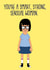 Tina Belcher / Bob's Burgers supportive card created by DBD Designs