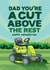 Funny Fathers Day Card - Dad - Lawn Mower - You're A Cut Above The Rest Happy Father's Day created by The Typecast Gallery