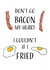 Punny Bacon and Eggs Anniversary card created by Jemma Louise UK