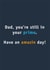 Funny Amazon themed Father's Day Card created by Questionable Cards