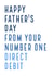 Funny Father's Day Direct Debit Card created by C+C Cards