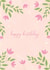 Happy Birthday Pink Tulips created by Nika Venturini