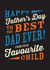 Classic Best Dad Ever Father's Day Card created by Emoticology Cards