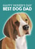 Best Dog Dad Beagle Father's Day Card created by Duckduckle Design