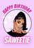 Fun Birthday Card - Saweetie - Pop created by Keepseyshop