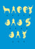 Golden Retriever father's day card created by Fly high art