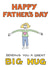Big Hug From Your Daughter - Father's Day Card from Off The Leash created by Happy Octopus by Rupert Fawcett