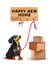 Cute Dachshund New Home Card - House Keys - Happy New Home created by Hot Dog greetings