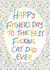Best fucking cat dad Father’s Day card  created by Lyndsey Jade