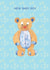 New Baby Boy Teddy Bear Card created by Claire Louise