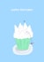 Mountaintop birthday cupcake created by Eliza Grace Studio