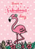 Birthday flamingo card created by Jenny Seddon
