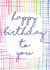 Happy Birthday Rainbow Gingham created by Rachael Martland