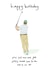 Funny golf birthday card for friend created by Eat the Moon