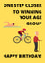 Age Group Triathlete Birthday Card created by Mad Funny