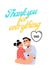 Thank you for everything dad fathers day card created by JOJO's cards