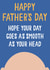 Smooth Bald Head Father's Day Card created by Jessica Harvey