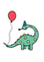 Cute Birthday Dinosaur created by Kerds