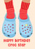 Funny Birthday Card - Crocs - Pun - Happy Birthday Croc Star created by Lisa Wardle