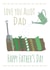 Allotment gardener Father's Day card created by Missycards