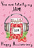 Cute Funny Jam Music Food Anniversary card created by Amy Florence Design