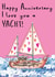 Anniversary cute pun illustrated boat I love you a yacht card created by Amy Florence Design