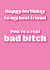 Bad Bitch Birthday Card created by EJF Illustration