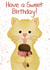Cat with ice an cream birthday card created by Juliana Costa