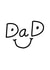 Dad Face Happy Father's Day Card created by Chloé Lawson