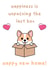 Cute Corgi New Home Card - Happiness Is Unpacking The Last Box created by The Galactic Panda