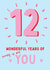 12 Wonderful Years Of Putting Up With You - Happy Anniversary Card created by @Laura Lonsdale Designs