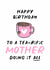 Birthday card for mum, mam. Send this card thanking the recipient for doing it all. created by Superlush Cards